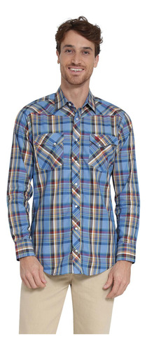 Camisa Vaquera Hombre Wrangler Slim Fit Manga Larga 408