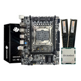 Mougol Kit Placa Madre Cpu X99 Intel Xeon E5 2640v4, 16 Gb D