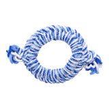 Brinquedo Para Filhotes Corda Kong Rope Ring Azul