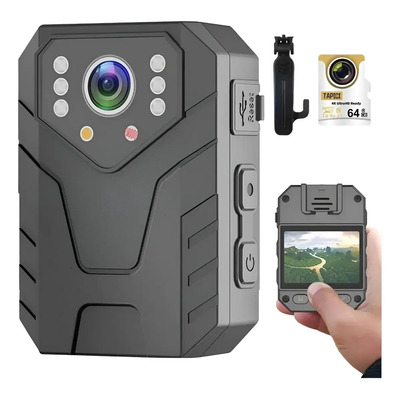 Mini Cámara 1080p 64gb Tapici Body Cam Clip Variation Cl