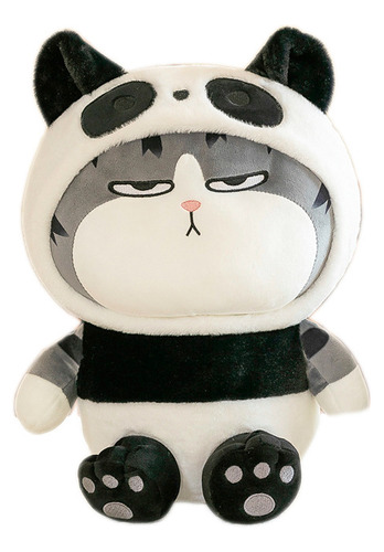 Peluche Gato Emperador Disfraz Panda 40cm