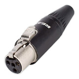 Conector Tiny Xlr Hembra P/cable 4 Polos Rt4fc-b