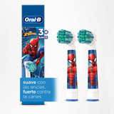 2 Cabezales De Repuesto Oral-b Spider-man Cepillo De Dientes