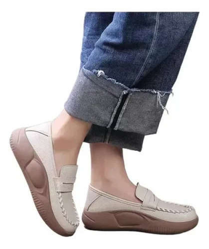 Zapatos Casuales Cómodos Para Mujeres Con Suelas Gruesas