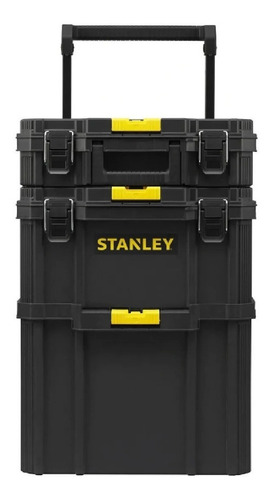 Caja Herramientas Carro Stanley Stst83319 Con Ruedas 3 En 1 Color Amarillo/negro