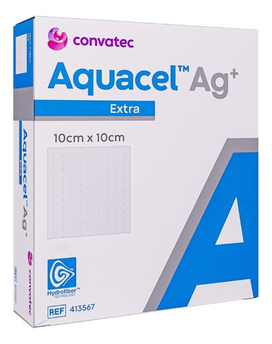 Aquacel Ag+ Extra 10x10cm C/  1 Unidade Convatec