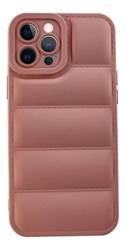 Funda Pufer Simil Silicona Para iPhone 12 13 14 Pro Max Plus