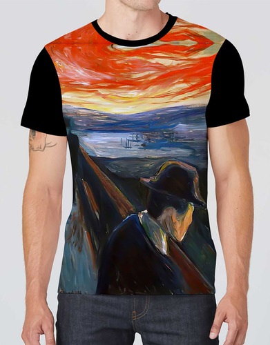 Camiseta Camisa Personalizada Pintor Eduard Munch 3