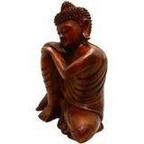 Buda Reflexao Suar Wood 25cm Bali