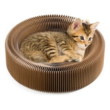 Cama De Descanso Plegable Con Rascador Para Gatos  Cartn Par