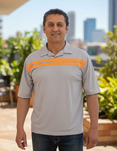 Kit De 3 Playeras Polo Dry Fit Con Cinta Reflejante 3m