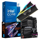 Kit Intel Core I7 14700kf  Gigabyte Z790 Aorus Elite Ax 32gb