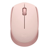 Mouse Optico Sem Fio M170 Ergonômico Original Logitech Rosa