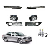 Kit Faros Niebla Rejillas Cuartos Jetta Clasico 08-17 + Led