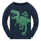 Camiseta Con Diseño De Dinosaurio Para Niños, Blusas Y Panta