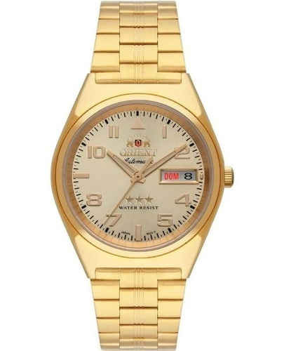 Relógio Orient Masculino Automatico  Dourado 469gp083 C2kx