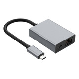 Adaptador Ethernet Micro Usb 2 En 1, Carcasa De Aleación De
