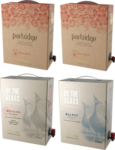 Perdices Bag In Box Malbec Rva X1 + Partridge X2 + Blend X1