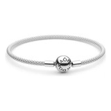 Pulsera Pandora Original Brazalete De Malla, Plata S925