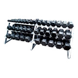 Racks Con 20 Pares De Mancuernas Hexagonales (2.5kg A 50 Kg)