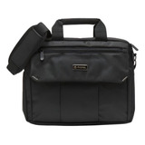 Portafolio Monel Morral Maletín Porta Notebook Bolso Negro