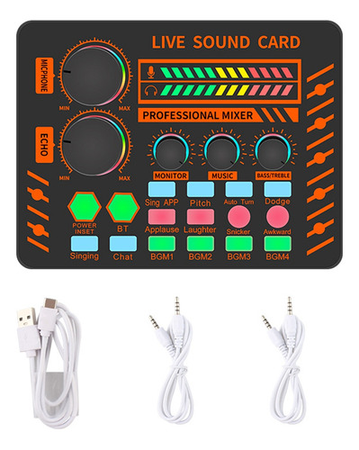 Tarjeta De Sonido S25 Consola De Mezcla De Audio Mezclador D