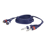 Cable Audio 2rca A 2plug Mono 3mts Dap A