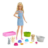 Muñeca Barbie Baño De Mascotas Original Mattel Accesorios