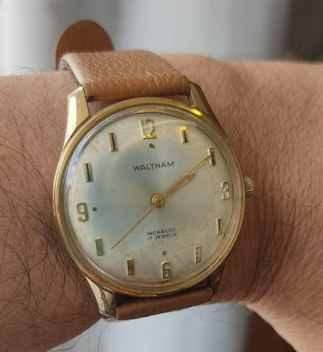 Reloj Waltham Mecánico Usado Funcionando  Antiguo 