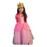 Vestido Disfraz Princesa Peach Niña Minilook