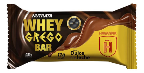 Whey Grego Barrinha Doce De Leite Havanna 40g - Unitario