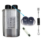 Kit Reparo Microondas Capacitor 1,00uf + Diodo + Fusivel