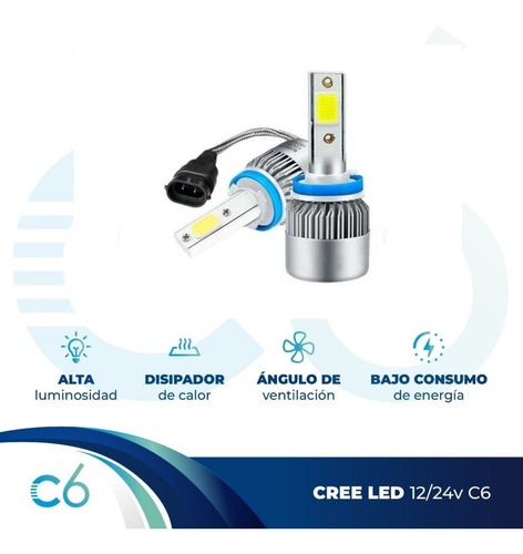 Kit Cree Led C6 H1 H4 H7 H11 9006 6ta Generacion