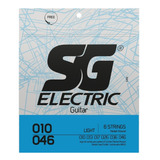 Encordoamento Sg Cordas 0.10 Para Guitarra Light 5198