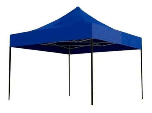 Tenda Sanfonada Estrutura Metal 3x3 Metros Cor Preto