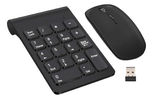 . Teclado Inalámbrico De 18 Teclas For Computadora Negro