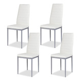 Set 4 Sillas De Comedor Tapizadas Estilo Moderno De Cocina