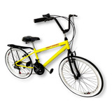 Bicicleta Aro 26 Mtb Com Bagageiro 18 Marchas Tpo Montadinha