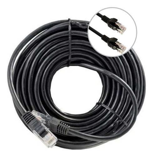 Cabo De Rede Cat6 10m Preto Plus Cable 10 Metros