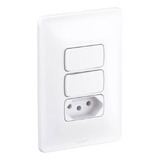 Tomada Interruptor Duplo Com Tomada 10a 250v Zeffia Legrand