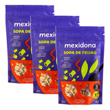 Kit Com 3 Pacotes De Sopa De Feijão De 115g Cada - Mexidona