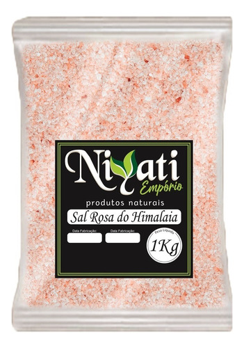 Sal Niyati Sal Rosa Do Himalaia Em Pacote Sem Glúten 1 Kg