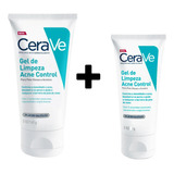 Kit Cerave Acne Control Gel De Limpeza 140g + Gel De Limpeza