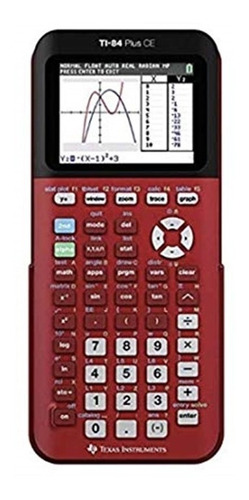 Calculadora Grafica Texas Instruments Ti-84 Plus Ce Roja
