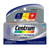 Suplemento Centrum Select Homem 50+ C/ 60 Comprimidos