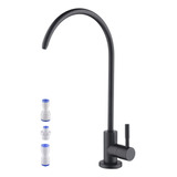 Grifo Purificador De Agua Potable Negro Mate, Grifo De Agua