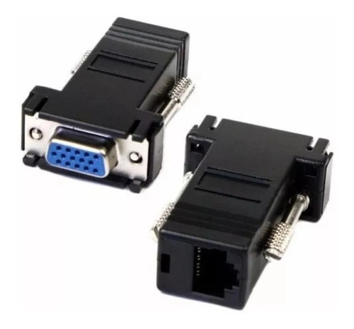 Adaptador Conector Fêmea Vga X Rj45 Cabo De Rede