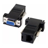 Adaptador Conector Fêmea Vga X Rj45 Cabo De Rede