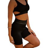 Conjunto Deportivo Calza Ciclista Biker + Top Abertura