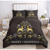 Ovejero Navideño Para Cama King + 2 Fundas + Cojines